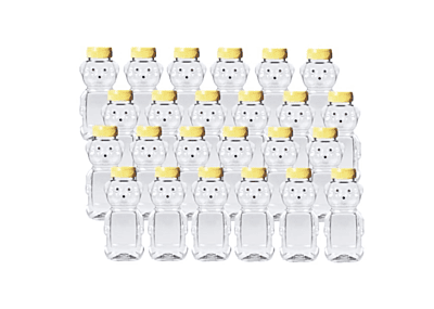 Honey Bottle Bear Clear Container Squeeze Jars with Lids, Bulk For Crafts And Honey Collecting Honey Bottle Bear Clear Container Squeeze Jars with Lids, Bulk For Crafts And Honey Collecting