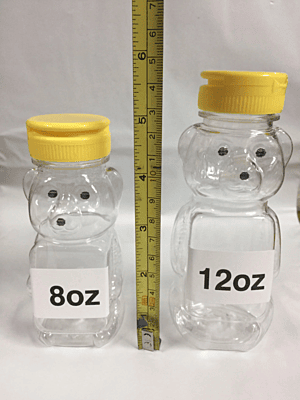 Honey Bottle Bear Clear Container Squeeze Jars with Lids, Bulk For Crafts And Honey Collecting Honey Bottle Bear Clear Container Squeeze Jars with Lids, Bulk For Crafts And Honey Collecting