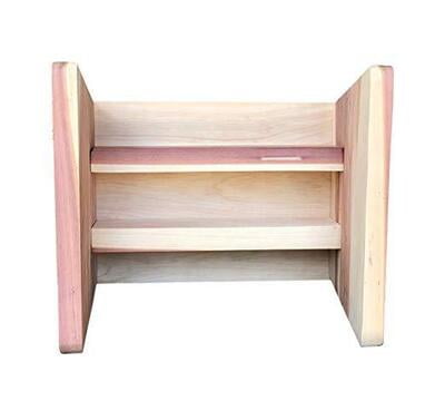 VUNDAHBOAH AMISH GOODS CEDAR WOOD ONE STEP STRAIGHT STOOL VUNDAHBOAH AMISH GOODS CEDAR WOOD ONE STEP STRAIGHT STOOL